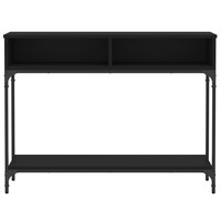 Wandtafel 100x30,5x75 cm bewerkt hout zwart 5