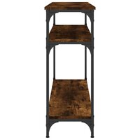 Wandtafel 100x29x75 cm bewerkt hout gerookt eikenkleurig 5