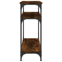 Wandtafel 75x29x75 cm bewerkt hout gerookt eikenkleurig 5