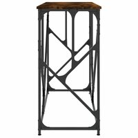 Wandtafel 100x40x80 cm bewerkt hout gerookt eikenkleurig 5