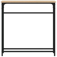 Wandtafel 75x19,5x75 cm bewerkt hout sonoma eikenkleurig 4