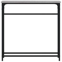 Wandtafel 75x19,5x75 cm bewerkt hout grijs sonoma eikenkleurig 4