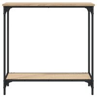 Wandtafel 75x30,5x75 cm bewerkt hout sonoma eikenkleurig 4