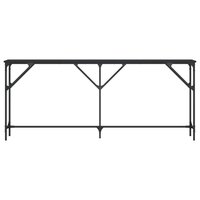 Wandtafel 180x23x75 cm bewerkt hout zwart 4