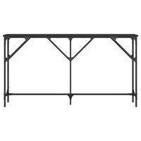 Wandtafel 140x23x75 cm bewerkt hout zwart 4