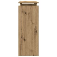 Wandtafel 80x30x80 cm bewerkt hout artisanaal eikenkleurig 5