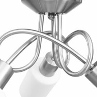 Plafondlamp met keramieke cilindervormige kappen 3xE14 wit 8