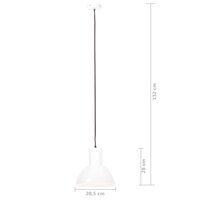 Hanglamp rond 25 W E27 28,5 cm wit 9