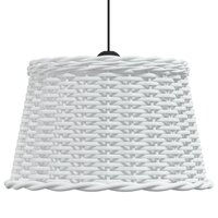 Plafondlampenkap &Oslash;45x28 cm wicker wit 4