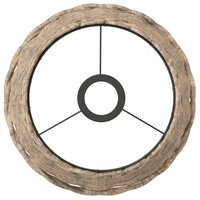 Plafondlampenkap &Oslash;25x17 cm wicker bruin 3