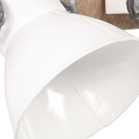 Wandlamp industrieel E27 65x25 cm wit 6