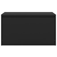 Halbankje 80x40x45 cm bewerkt hout zwart 5