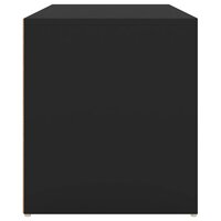 Halbankje 80x40x45 cm bewerkt hout zwart 7