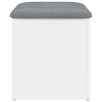 Opbergbankje 42x42x45 cm bewerkt hout wit 5