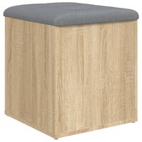 Opbergbankje 42x42x45 cm bewerkt hout sonoma eikenkleurig 2