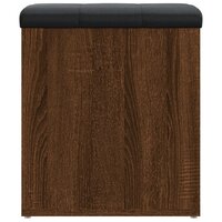 Opbergbankje 42x42x45 cm bewerkt hout bruin eikenkleur 6
