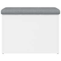 Opbergbankje 62x42x45 cm bewerkt hout wit 5