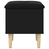 Opbergbank 42x42x46 cm bewerkt hout zwart 6