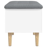 Opbergbankje 62x42x46 cm bewerkt hout wit 6