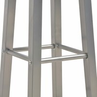 Barkrukken 2 st MDF antraciet 5