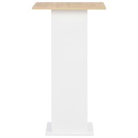 Bartafel 60x60x110 cm wit en sonoma eikenkleurig 3