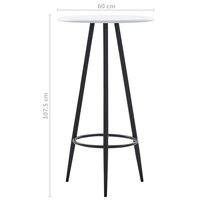 Bartafel 60x107,5 cm MDF wit 4