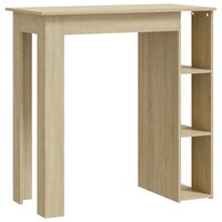 Bartafel met schap 102x50x103,5 cm hout sonoma eikenkleur 2