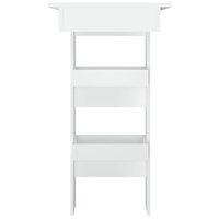 Bartafel wandgemonteerd 102x45x103,5 cm bewerkt hout wit 4