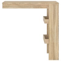 Bartafel wandgemonteerd 102x45x103,5 cm bewerkt hout eikenkleur 3