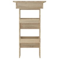 Bartafel wandgemonteerd 102x45x103,5 cm bewerkt hout eikenkleur 4