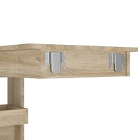 Bartafel wandgemonteerd 102x45x103,5 cm bewerkt hout eikenkleur 8
