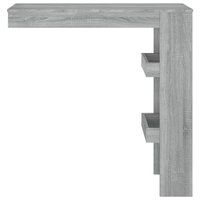Bartafel wandgemonteerd 102x45x103,5 cm bewerkt hout grijs 3