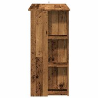 Bartafel met schap 102x50x103,5 cm bewerkt hout oud houtkleurig 5