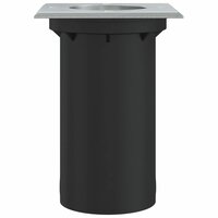 Buitengrondverlichting vierkant 10,5x10,5 cm aluminium zwart 5