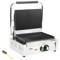Panini grill gegroefd 2200 W 43x30,5x20 cm 2