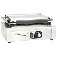 Panini grill gegroefd 2200 W 43x30,5x20 cm 6