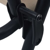 Tuinstoelen inklapbaar 2 st textileen cr&egrave;me 7