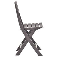 Tuinstoelen inklapbaar 2 st kunststof mokka 4