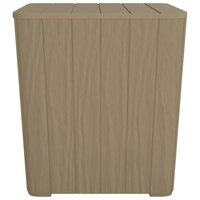 Tuintafel met afneembaar deksel polypropeen lichtbruin 2