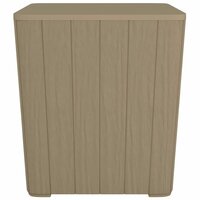 Tuintafel met afneembaar deksel polypropeen lichtbruin 5