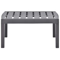 Tuintafel 78x55x38 cm kunststof mokkakleurig 2