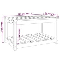 Tuintafel 82,5x50,5x45 cm massief douglashout 8