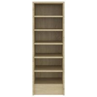 Schoenenkast 31,5x35x90 cm bewerkt hout sonoma eikenkleurig 3