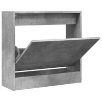 Schoenenkast 60x21x57 cm bewerkt hout betongrijs 2