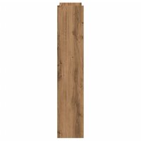 Wandschoenenkast 80x18x90 cm bewerkt hout artisanaal eikenkleur 5