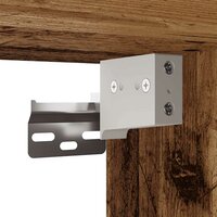 Schoenenkast 32x35x70 cm bewerkt hout oud houtkleurig 9