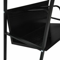 Boekenkast met 2 schappen 52x28x59 cm bewerkt hout zwart 7