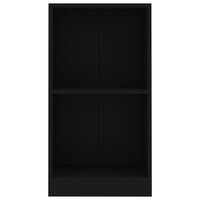 Boekenkast 40x24x75 cm bewerkt hout zwart 4