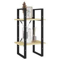 Boekenkast met 2 schappen 40x30x70 cm massief grenenhout 4