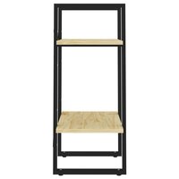 Boekenkast met 2 schappen 40x30x70 cm massief grenenhout 6